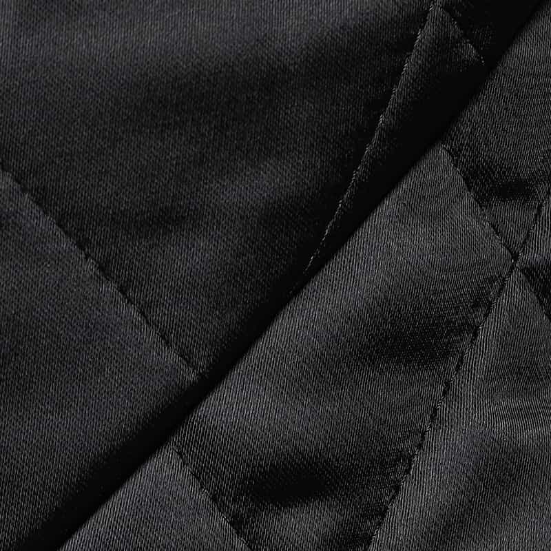 BARNEYS NEW YORK キルティング フロントボタン タイトスカート BLACK