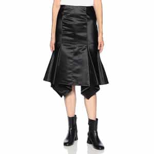 アシンメトリーヘム シャイニー マーメイドスカート