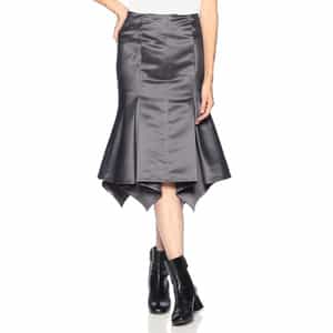 アシンメトリーヘム シャイニー マーメイドスカート