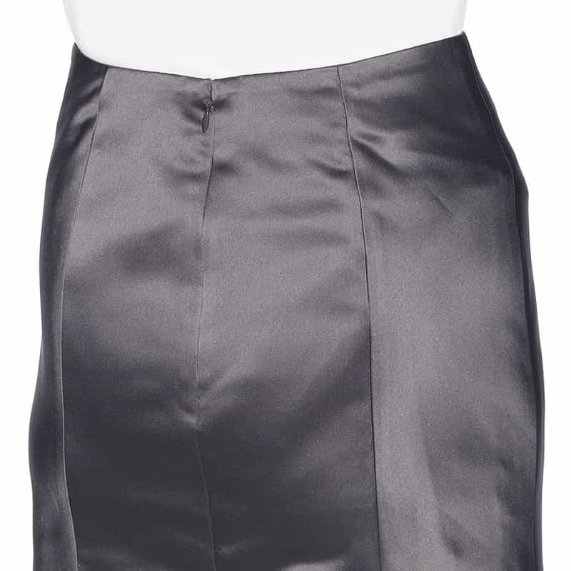 BARNEYS NEW YORK アシンメトリーヘム シャイニー マーメイドスカート GRAY