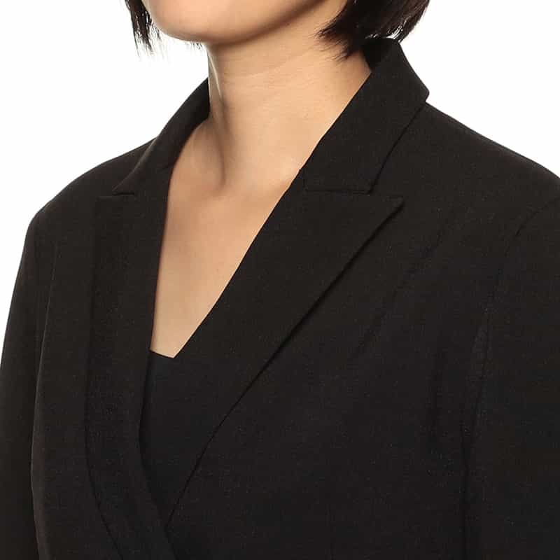 BARNEYS NEW YORK アシンメトリー テーラードジャケット BLACK