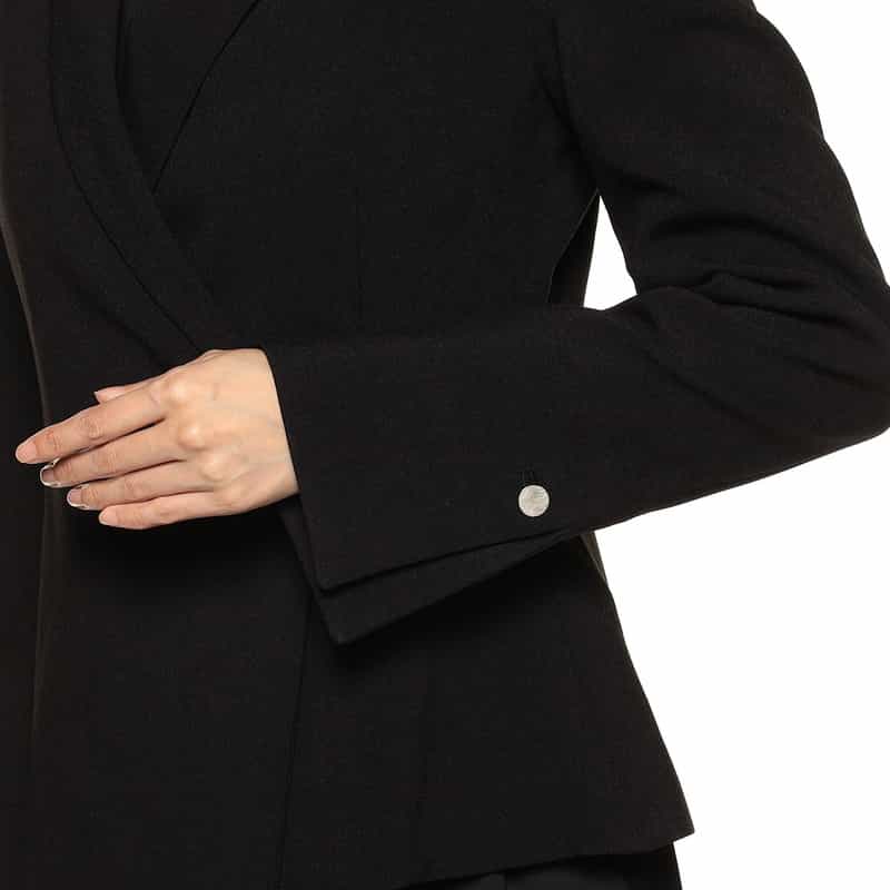 BARNEYS NEW YORK アシンメトリー テーラードジャケット BLACK