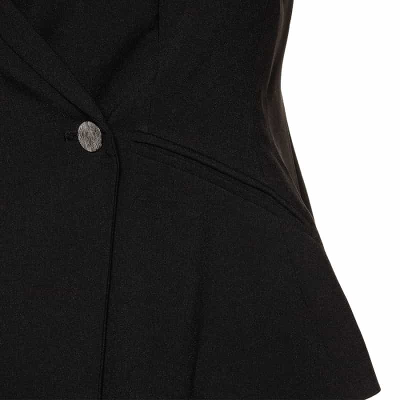 BARNEYS NEW YORK アシンメトリー テーラードジャケット BLACK