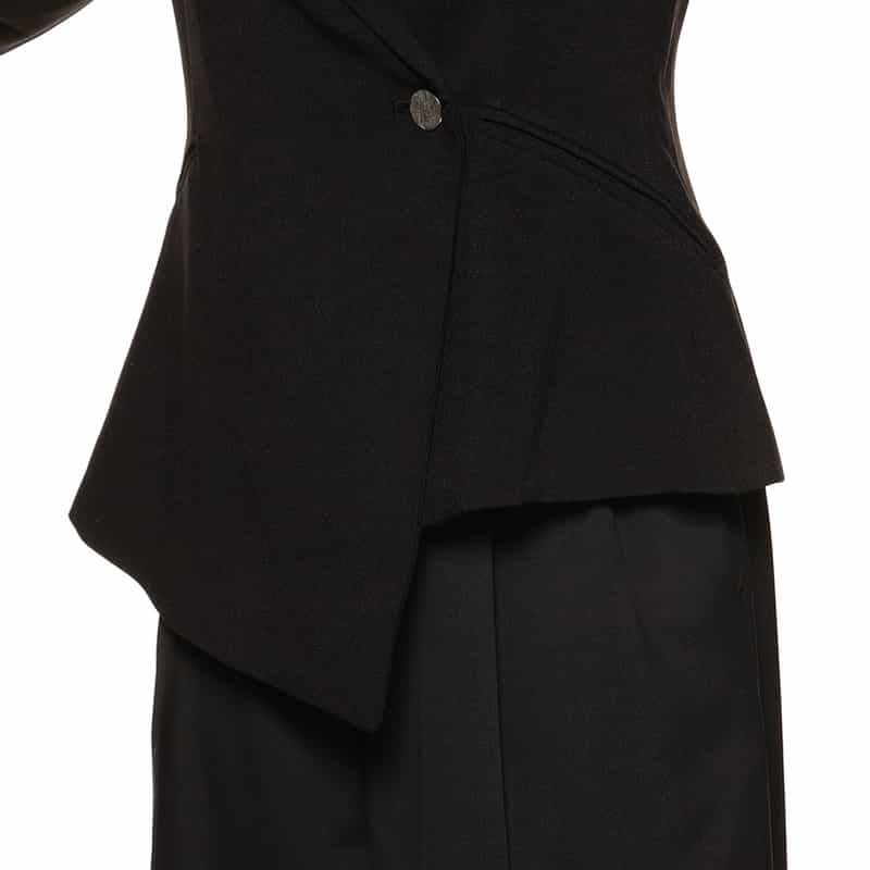 BARNEYS NEW YORK アシンメトリー テーラードジャケット BLACK