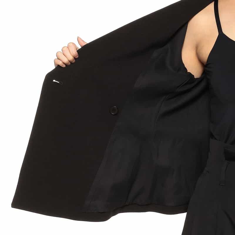 BARNEYS NEW YORK アシンメトリー テーラードジャケット BLACK