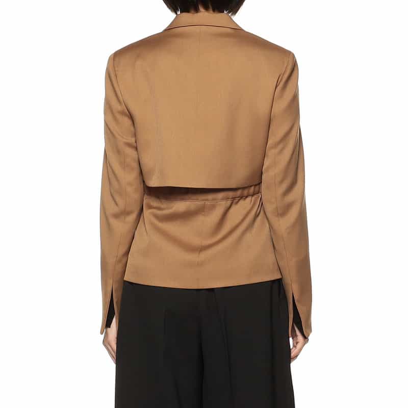 BARNEYS NEW YORK ベルテッド テーラードジャケット CAMEL