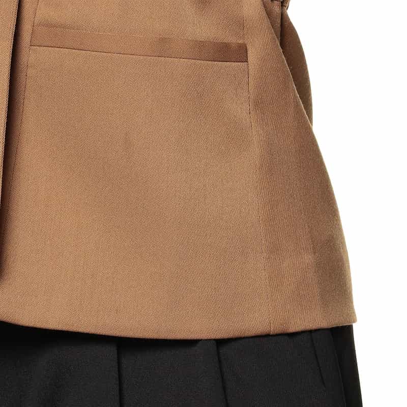 BARNEYS NEW YORK ベルテッド テーラードジャケット CAMEL