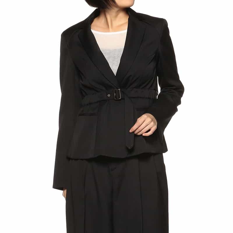 BARNEYS NEW YORK ベルテッド テーラードジャケット BLACK