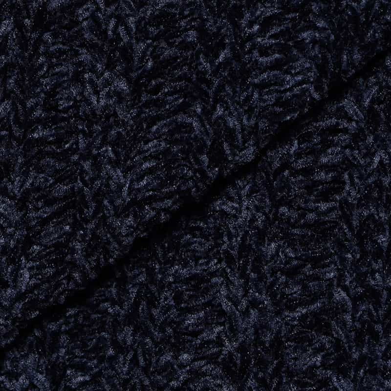 BARNEYS NEW YORK リボンスリーブ タートルネックニットプルオーバー NAVY