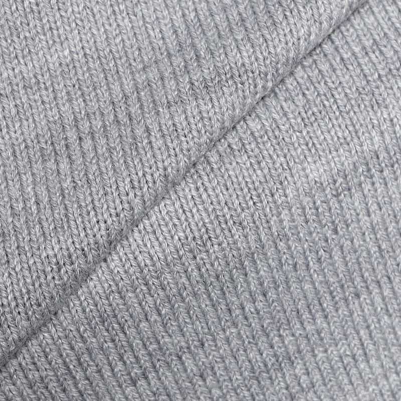 BARNEYS NEW YORK ハイネック クロップドニットプルオーバー GRAY