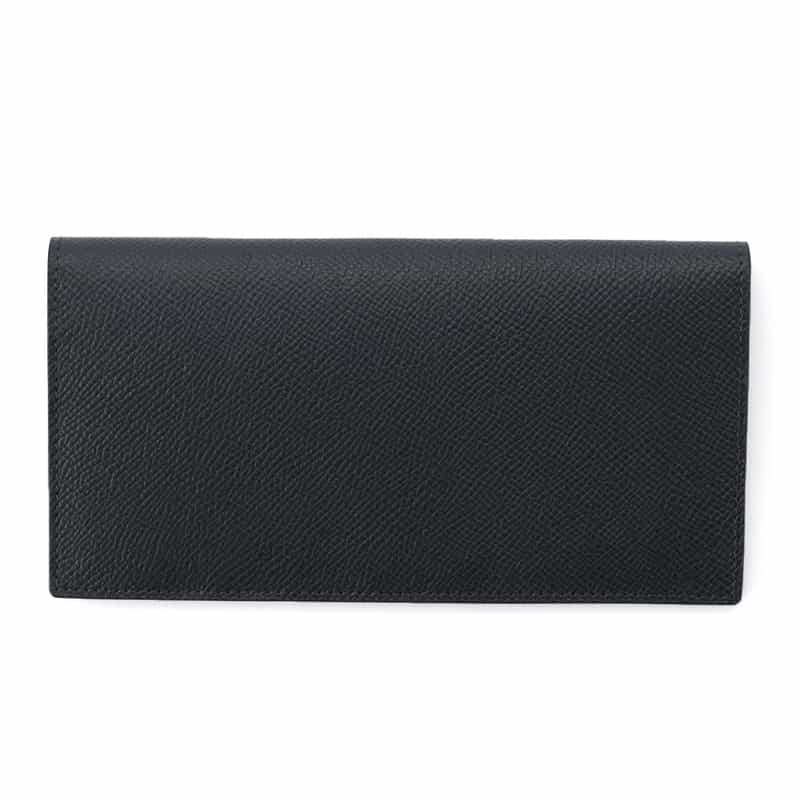 BARNEYS NEW YORK レザーロングウォレット NAVY