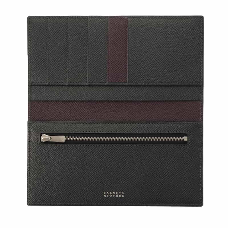 BARNEYS NEW YORK レザーロングウォレット NAVY
