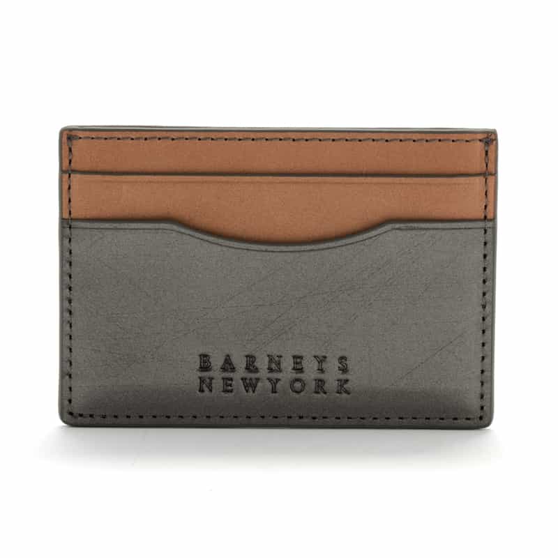 BARNEYS NEW YORK レザーカードケース SILVER