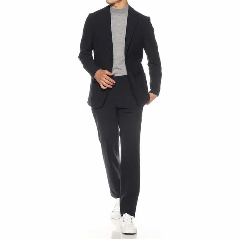 BARNEYS NEW YORK セットアップ ジャージーパンツ NAVY