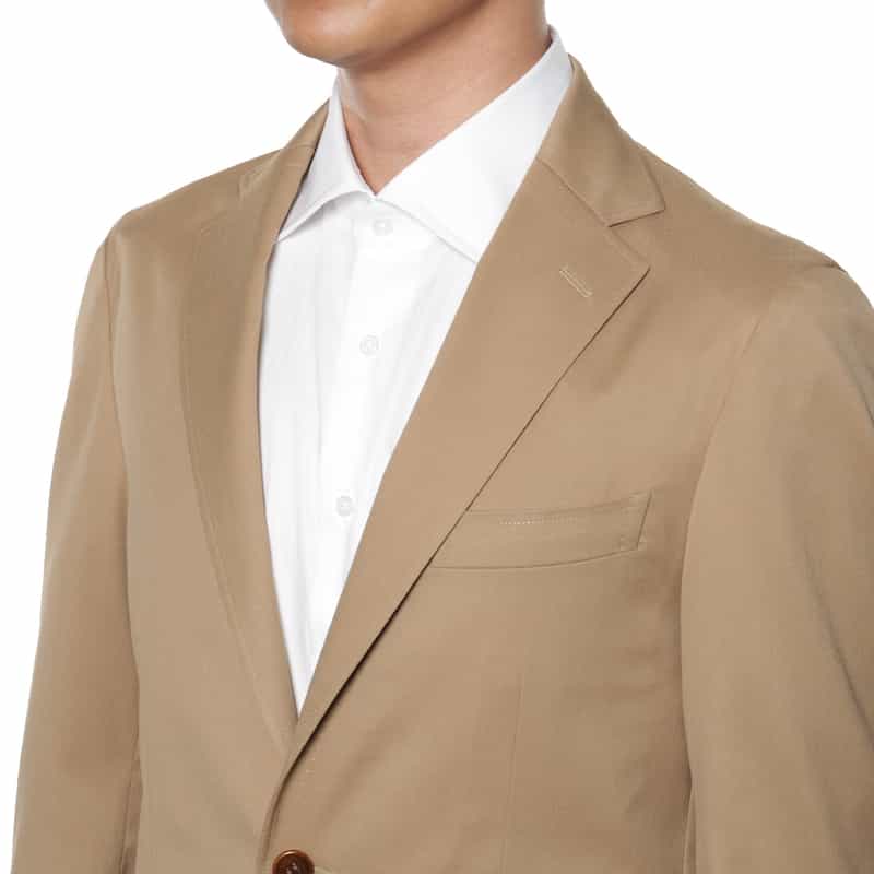 BARNEYS NEW YORK フランネル テーラードジャケット BEIGE