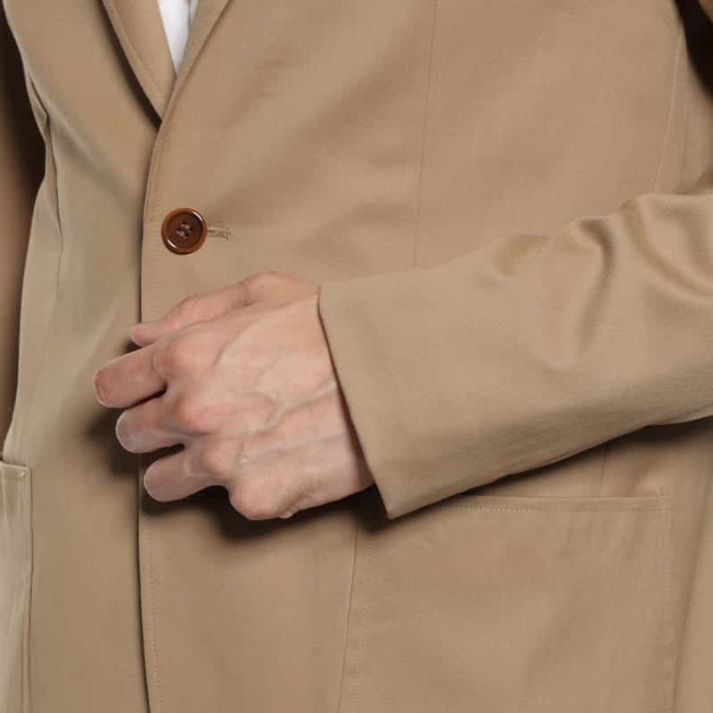 BARNEYS NEW YORK フランネル テーラードジャケット BEIGE