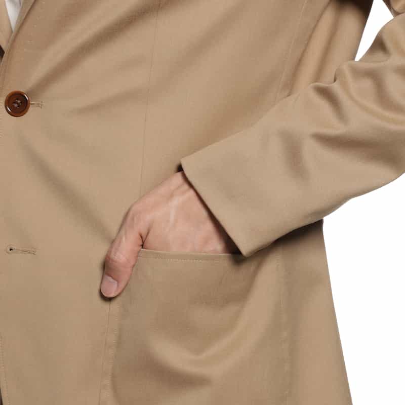 BARNEYS NEW YORK フランネル テーラードジャケット BEIGE