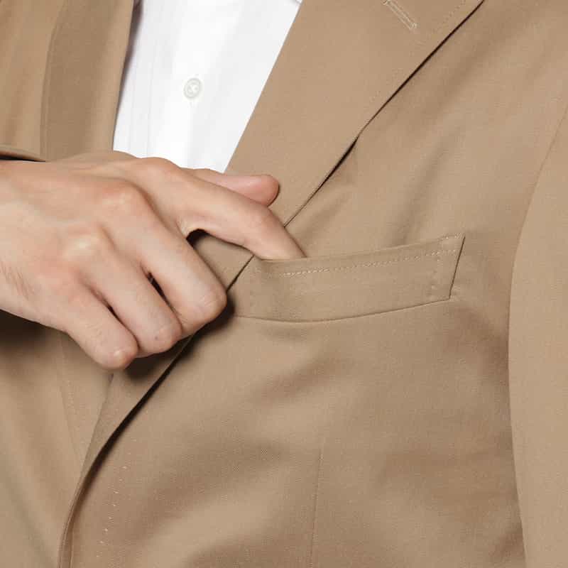 BARNEYS NEW YORK フランネル テーラードジャケット BEIGE