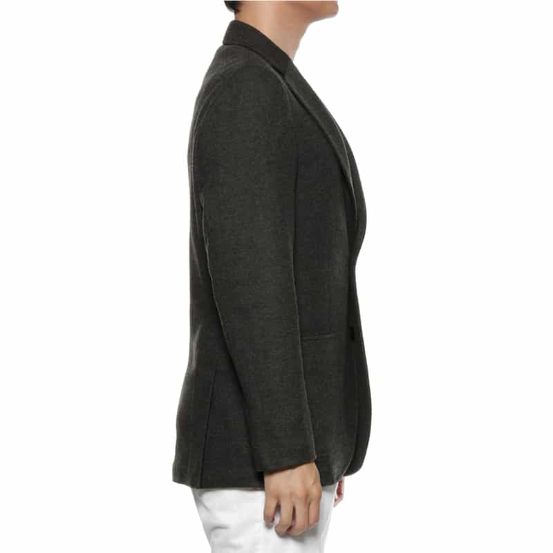 BARNEYS NEW YORK フランネル テーラードジャケット GRAY