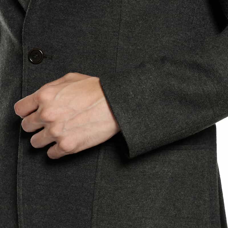 BARNEYS NEW YORK フランネル テーラードジャケット GRAY