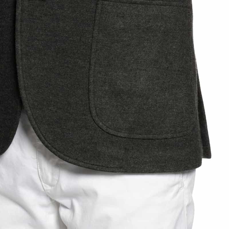 BARNEYS NEW YORK フランネル テーラードジャケット GRAY