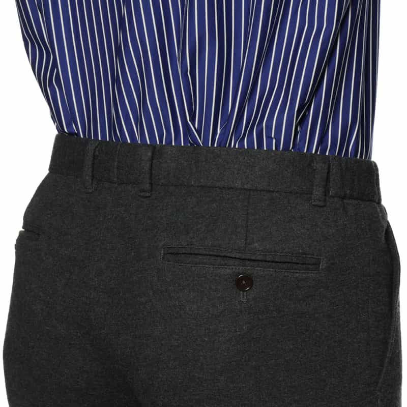 BARNEYS NEW YORK ウール素材イージーパンツ GRAY