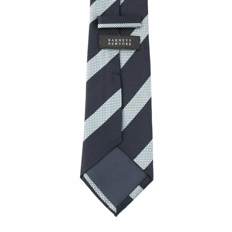 BARNEYS NEW YORK ストライプ柄タイ BLUE