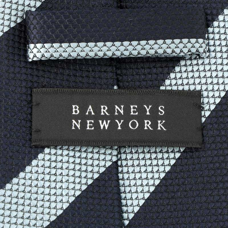 BARNEYS NEW YORK ストライプ柄タイ BLUE
