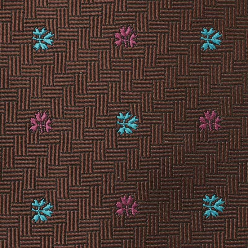 BARNEYS NEW YORK 小紋柄タイ BROWN