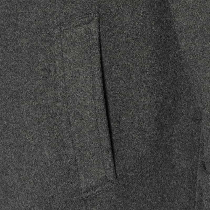 BARNEYS NEW YORK ウール素材ダブルブレスト チェスターコート GRAY