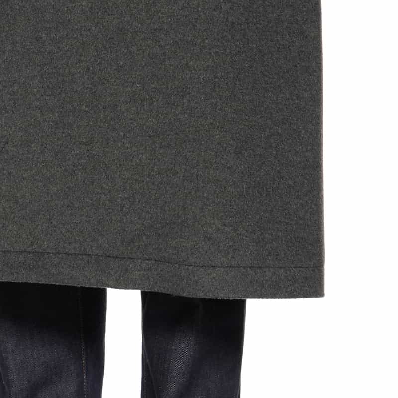 BARNEYS NEW YORK ウール素材ダブルブレスト チェスターコート GRAY