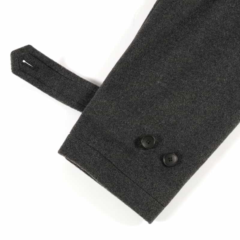 BARNEYS NEW YORK ウール素材ダブルブレスト チェスターコート GRAY