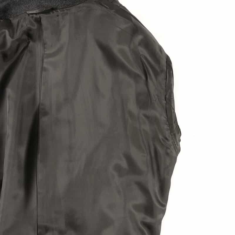 BARNEYS NEW YORK ウール素材ダブルブレスト チェスターコート GRAY