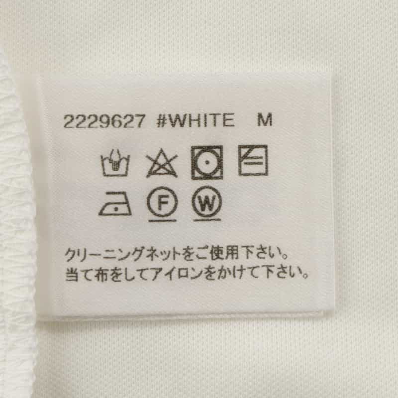 BARNEYS NEW YORK コットンスムース モックネックカットソー WHITE