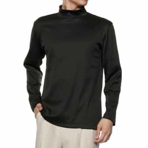 コットンスムース モックネックカットソー