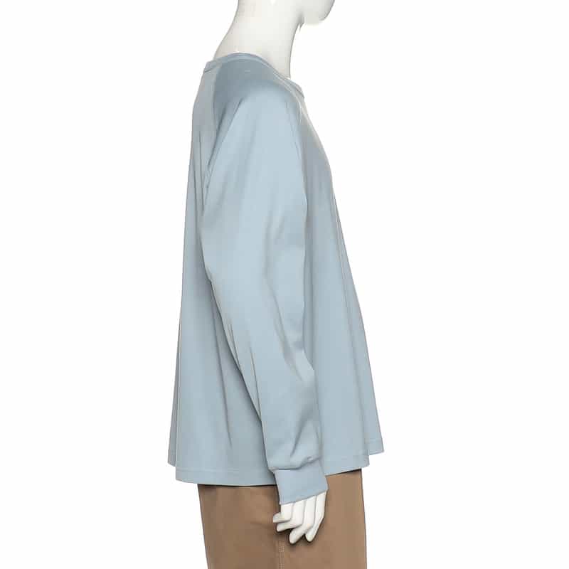BARNEYS NEW YORK ラグランスリーブ オーバーサイズ ロングスリーブTシャツ BLUE