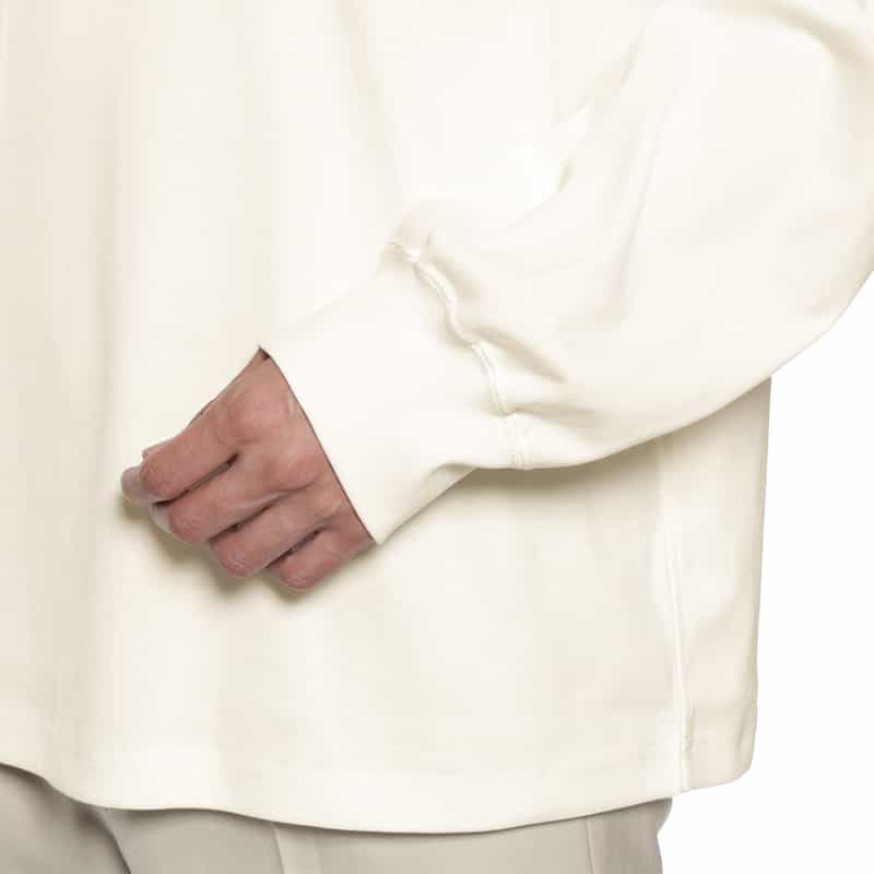 BARNEYS NEW YORK タートルネック オーバーサイズ ロングスリーブTシャツ WHITE