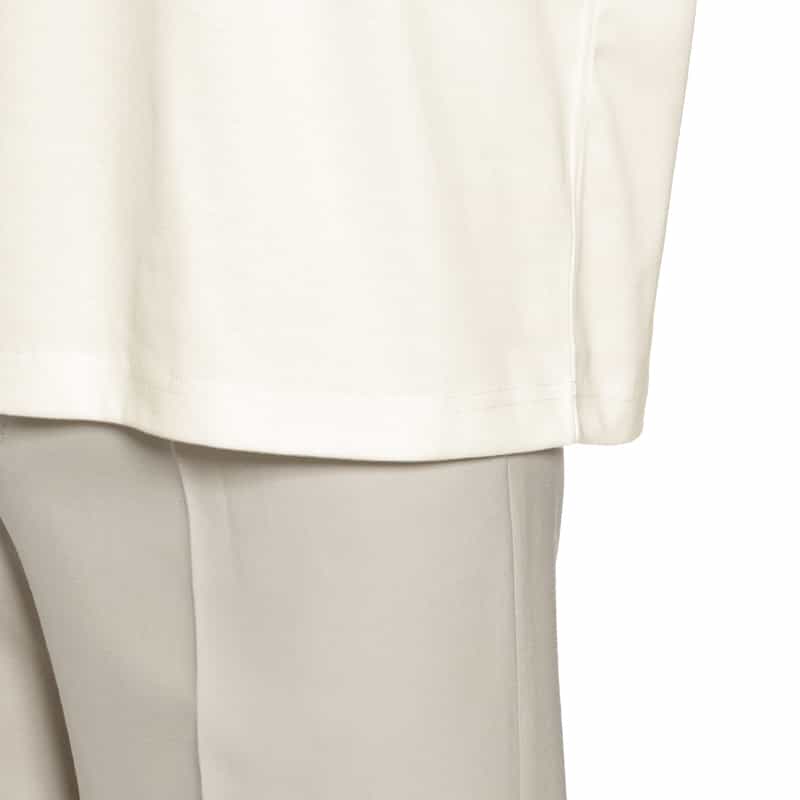 BARNEYS NEW YORK タートルネック オーバーサイズ ロングスリーブTシャツ WHITE