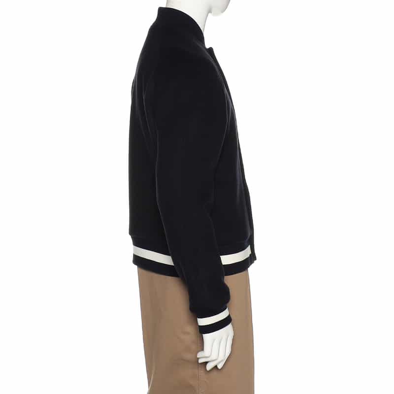 BARNEYS NEW YORK ウール素材スタジアムジャンパー NAVY