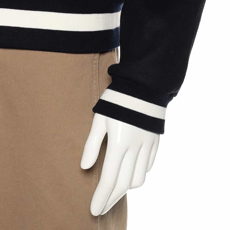 BARNEYS NEW YORK ウール素材スタジアムジャンパー NAVY