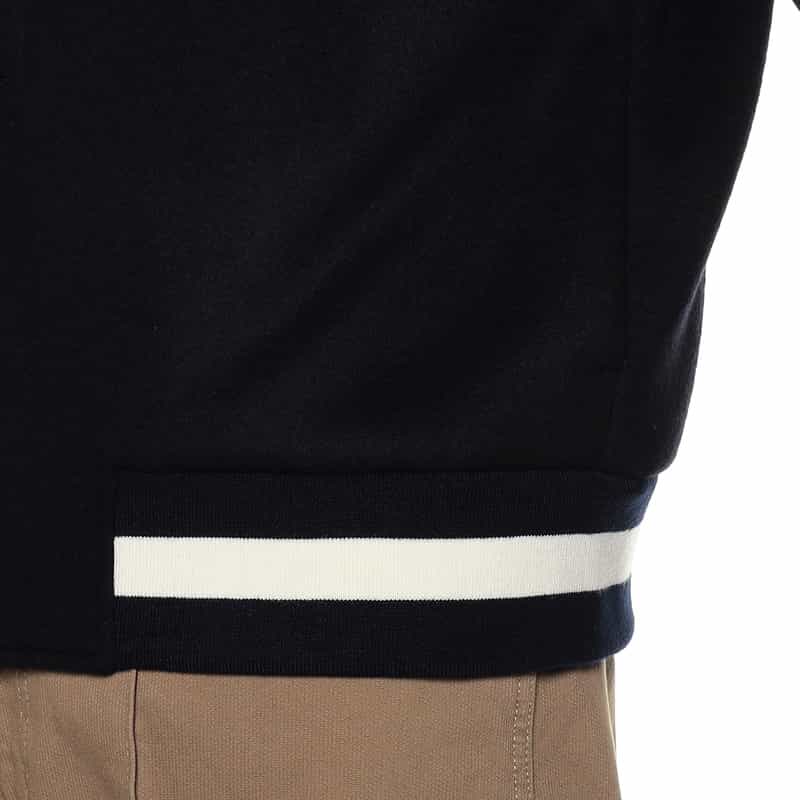 BARNEYS NEW YORK ウール素材スタジアムジャンパー NAVY