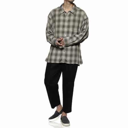 オンブレチェック柄シャツ（2229982）｜ANCELLM(アンセルム