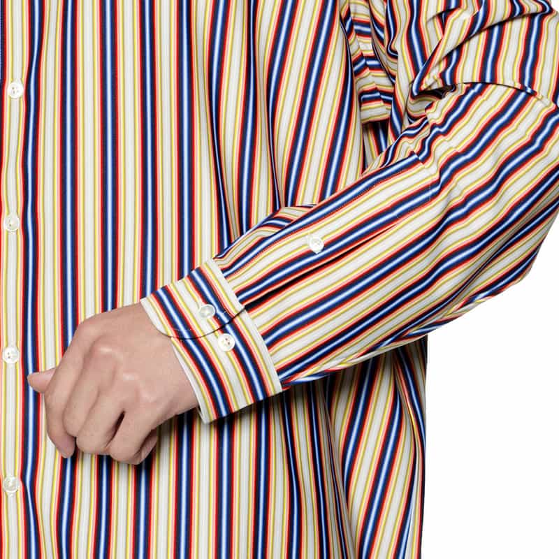 KANEMASA PHIL. KANEMASA PHIL.＜カネマサフィル＞ストライプ柄シャツ MULTICOLOR