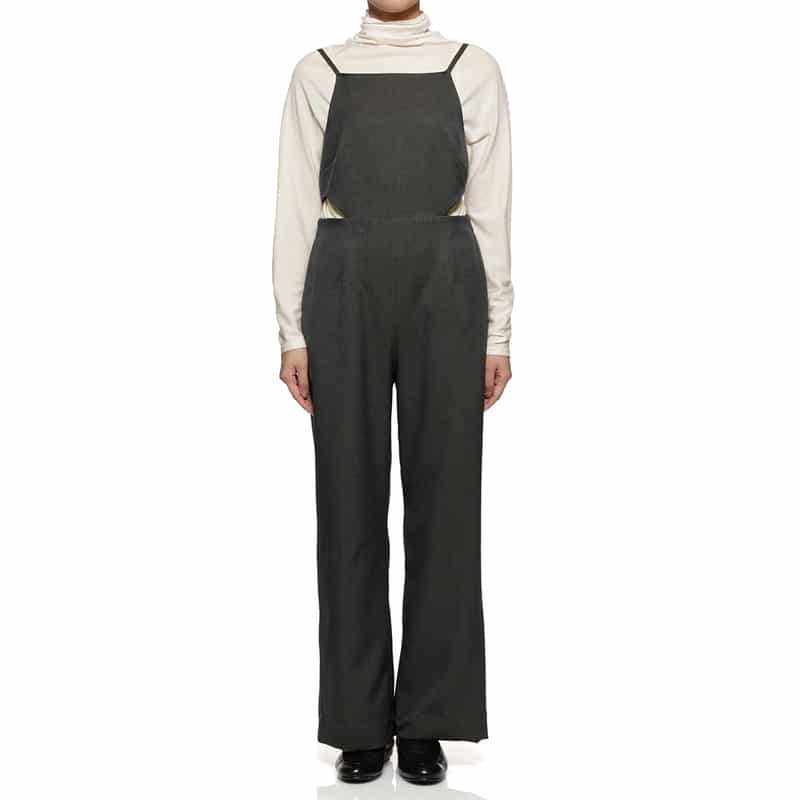 BARNEYS NEW YORK サイドカットオールインワン GRAY