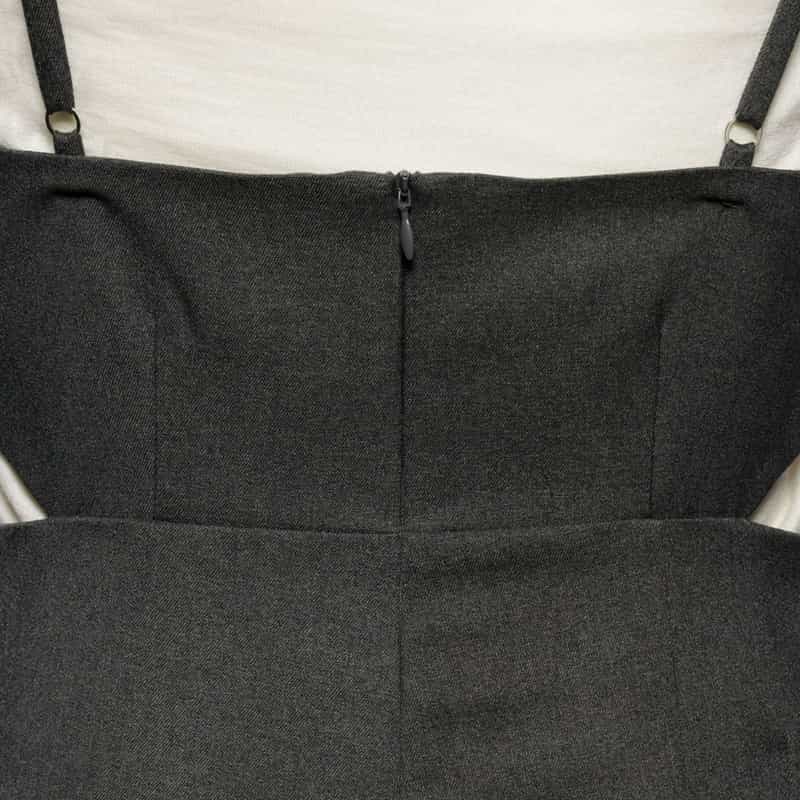 BARNEYS NEW YORK サイドカットオールインワン GRAY