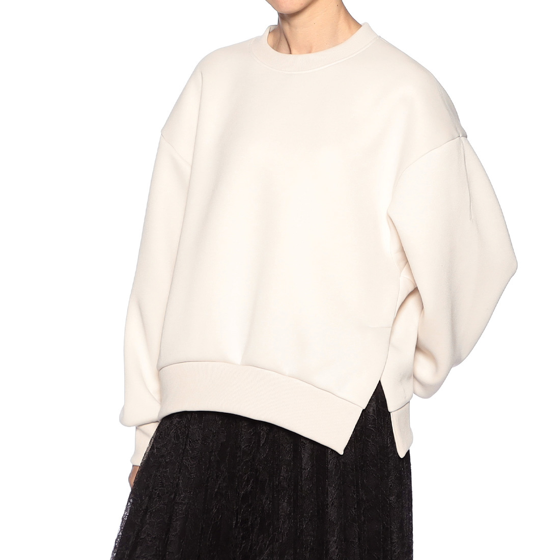 サイドスリット スエットプルオーバー