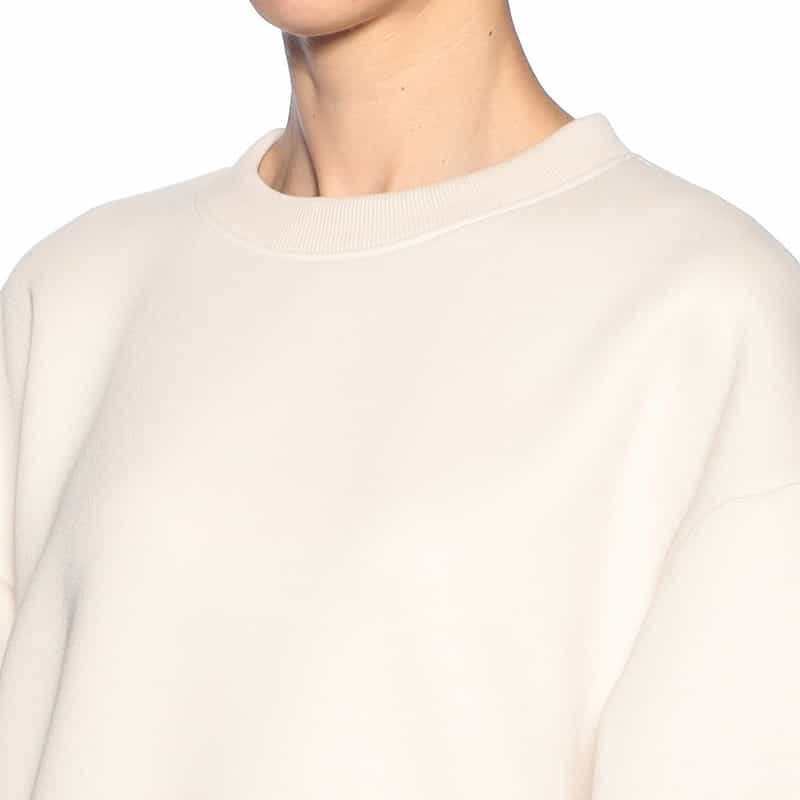 BARNEYS NEW YORK サイドスリット スエットプルオーバー BEIGE