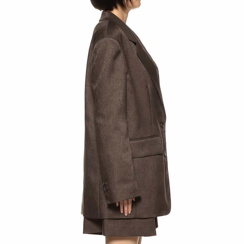 BARNEYS NEW YORK セットアップ オーバーサイズ テーラードジャケット BROWN