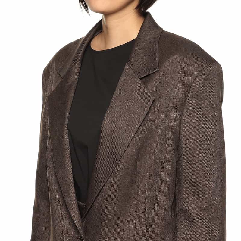 BARNEYS NEW YORK セットアップ オーバーサイズ テーラードジャケット BROWN