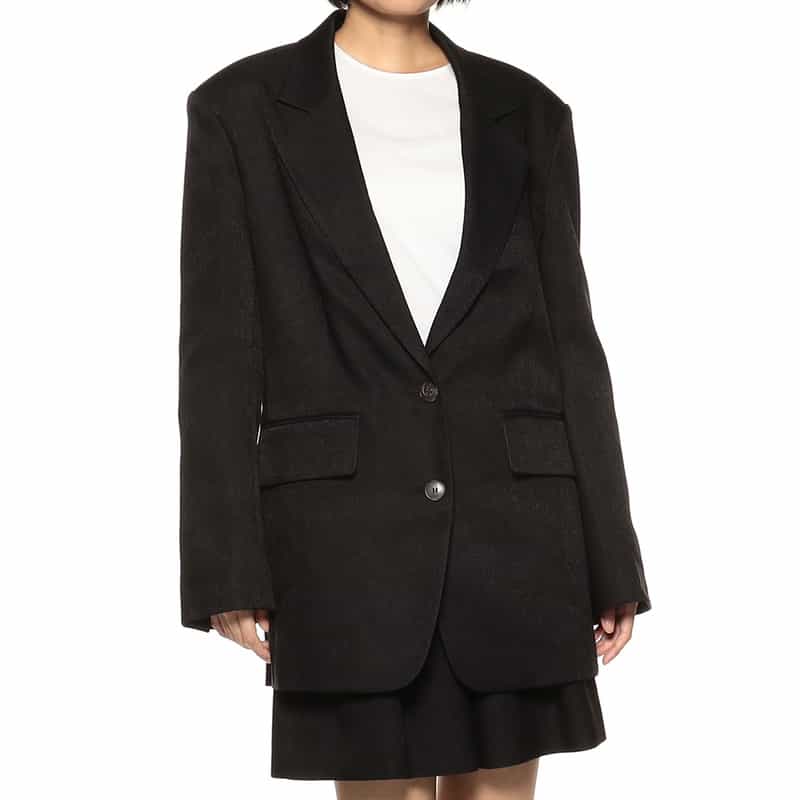 BARNEYS NEW YORK セットアップ オーバーサイズ テーラードジャケット BLACK